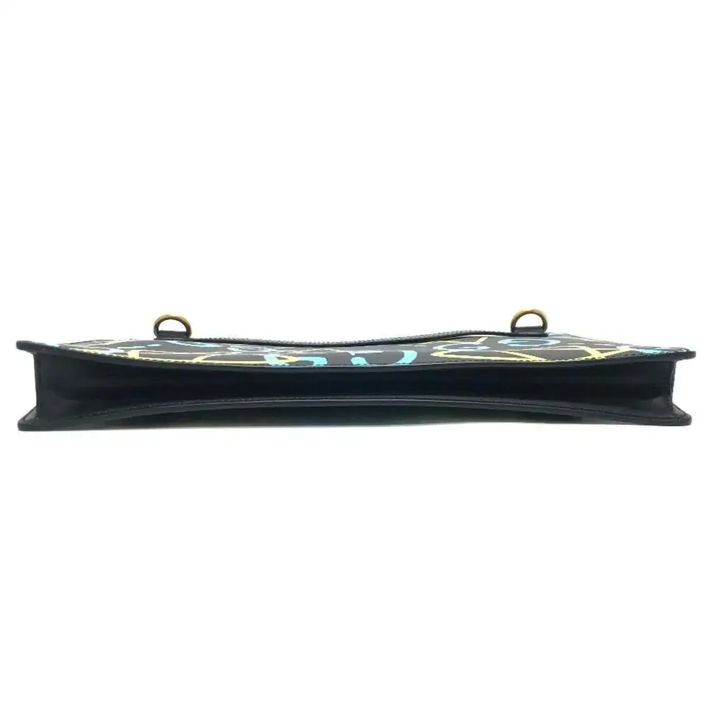 GUCCI Black Leather Shoulder Bag